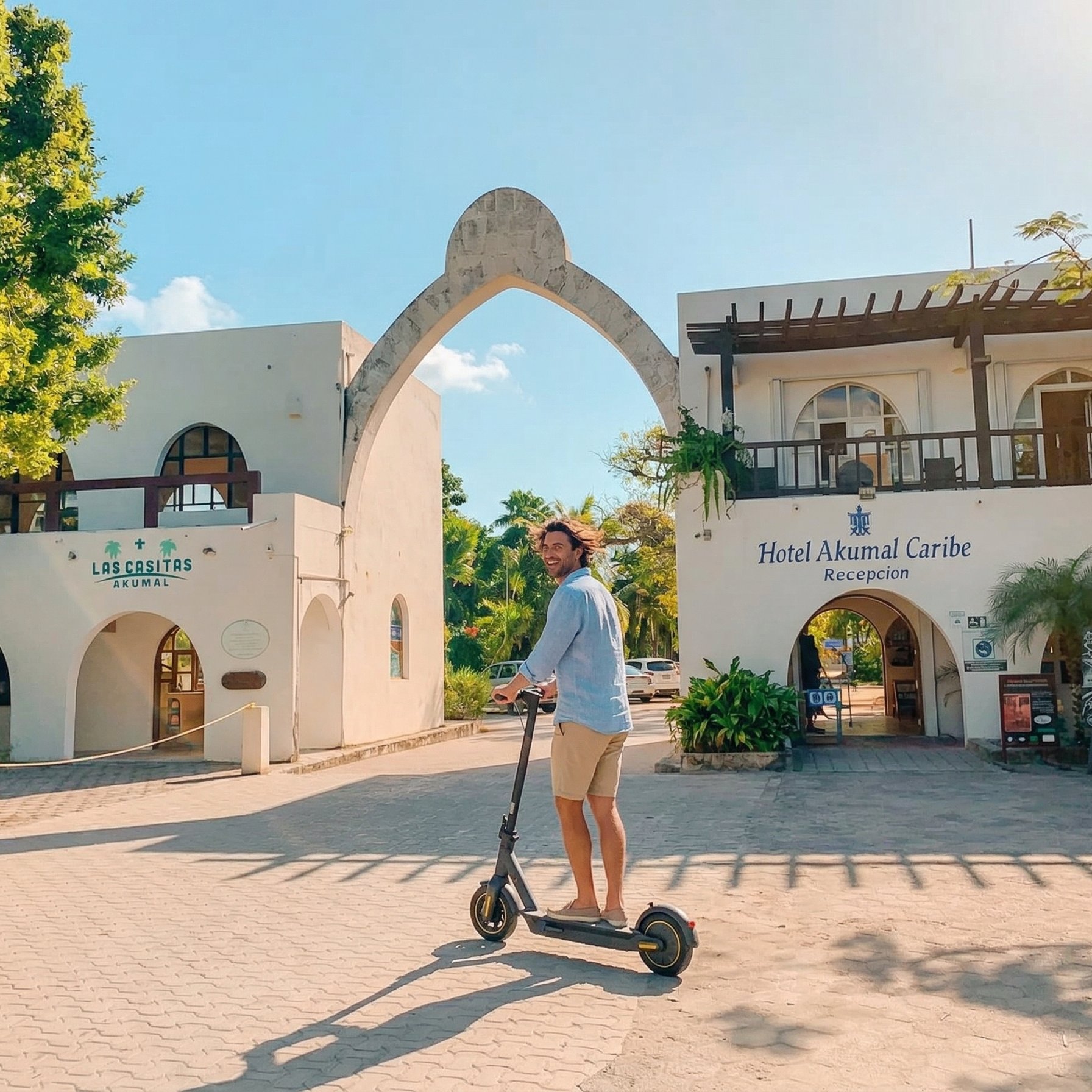 Hotel Akumal Caribe — pick up your scooter here