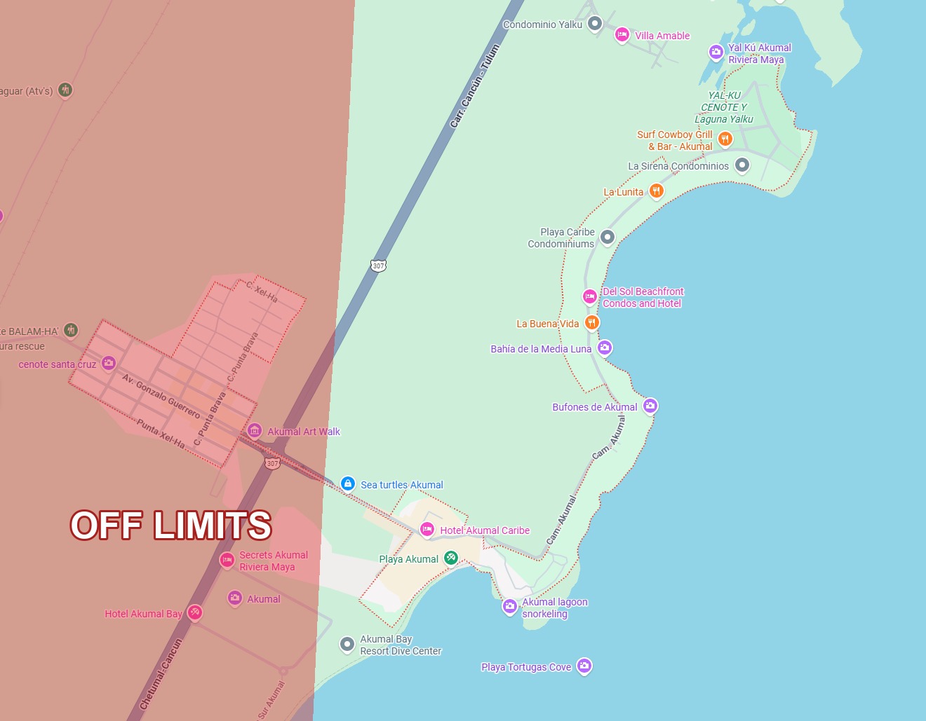 Permitted riding area map